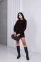 Crew Neck Lace Bowknot Sweater - 8