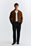 Crop Fit Faux Suede Jacket - 2