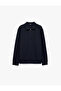 Regular Fit Long Sleeve Half Zip Sweatshirt