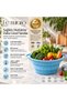 Flow Collapsible Food Grade Silicone Strainer, Bpa-Free Sgs & Fda Approved 100% Platinum Silicone, Food Grade, Odor and Stain Resistant, Food Grade, Double Handle Kitchen Strainer, Lm0018/12 - 3