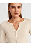 Button Detailed Gathered Blouse - 3