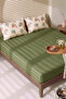 Haki Bianca Double Elastic Bed Sheet Set 160X200 cm - 3 Pieces - 3