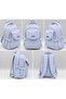 Water Resistant Fabric School Bag Unisex Daily School Backpack 2602 Gray - 6