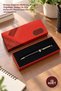 10 Pencil Cases – Red Design Cardboard, Organizer with Sponge, Gift and Office Use, Pencil Case Pen Box
