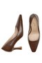 Women's High Heels Matte Leather Square Toe Evening Dress Shoes Heeled Shoes Stiletto - 4