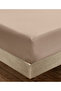 Woven Elastic Bed Sheet Beige - 3