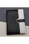 1 Undated Agenda Notebook – Black and White Thermo Leather Cover, Lined 106 Sheets, Magnetic Closure, Notebook Planner - 2