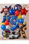 Transformers Bumblebee & Optimus Prime Balloon Set 9 Years Old - 16 Piece Birthday Balloon Set – Transformers Megatron Tank Balloon Set