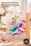 10 Large Cardboard Bags – Gift Bag with Drawstring Design and Pastel Motifs, Paper Gift Bag, Decorative and Functional