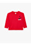 Ataturk Printed Republic Themed Cotton Crew Neck Long Sleeve T-Shirt