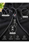 3-Ply, Seamless, Black Hooded Zippered Cardigan | Pocketed, Adjustable Drawstrings, Kids' Sweatshirt for School and Everyday Use - 4