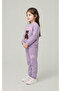 Girl's 3-Piece Set with Shawl and Furry Teddy Bear Inside, Suitable for Ages 2-5, Warm Winter Set with Top and Bottom. - 3