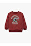 Dinosaur Printed Crew Neck Long Sleeve Sweatshirt