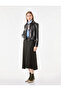 Viscose Blend Diamond Patterned Bell Cut Flared Midi Skirt