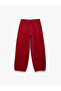 Comfortable Fit Buttoned Pocketed Cotton Balloon Fit Barrel Pants - 2