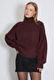 Bat Sleeve Turtleneck Casual Knitwear Sweater - 4