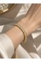 Vip Bella Gold Bracelet - Elegant Oval Shape with Zircon Stone Detail, Sparkling Design, Stylish and Modern - 3