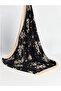 Black Floral Patterned Women's Shawl