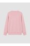 Alita City Lcw Kids Pink Embroidered Girls' Sweatshirt with a Difference - 4