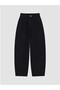 Black barrel fit girl's jean pants - 6