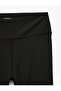 High Waist Slim Fit Slit Below Knee Sports Leggings - 3