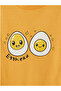 Yellow Crew Neck Printed Boy's T-Shirt - 7