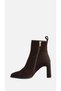 Livi Heeled Boots Genuine Leather Brown Suede - 2