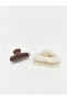 Mixed Heart Figured Plush Detailed 2-Piece Latch Buckle