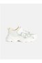 White Thick Soled Girls' Sports Shoes - 8