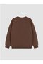 Brown Snoopy Printed Boys' Sweatshirt - 7