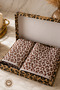 100% Cotton 2-Piece Luxury Bath and Hand Towel Set - Leopard Patterned 70X140 and 50X90 cm Dowry Towel Set with Gift Box - 6