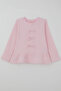 Girl's Long Sleeve Blouse with Bow Accessory, Ages 4-8, Pink - 5