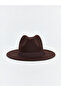 Two Mt Shop Quality Lcw Accessories Brown Plain Women's Fedora Hat
