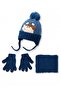 Kitti 1-4 Years Old Boys' Fleece Scarf, Beanie, Gloves 3-Piece Set - 2