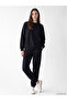 Black Elastic Waist Women's Jogger Sweatpants