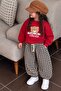 Teddy Bear Best Printed Unisex Kids Set - Red