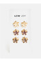 Mixed Flower Figured Peg Buckle