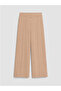 Brown Wide-Legged Girls' Sweatpants
