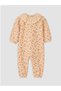 Beige Floral Baby Girl Jumpsuit - 7