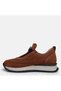 Women's plus size tan genuine leather suede comfort shoes - 5