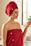 New Year's Gift Heart Embroidered 100% Cotton Gift Boxed Bath Towel Set (70X140 + 50X90 cm) Dowry & Gift Double Set - 6