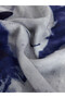 Blue Floral Patterned Women's Shawl - 5
