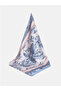 Blue Floral Patterned Women's Shawl - 7