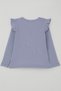 Girl's Long Sleeve Blouse with Floral Embroidery and Ruffle Detail on the Shoulder, Ages 2-6, Light Lilac - 5