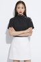 Anthracite Women's Modal Fabric Blouse with Snap Detail - 7