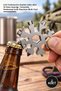 2 Pcs Snowflake Multi-Purpose Keychain Opener – Multi-Function Key Tool, Bottle and Can Opener, Screwdriver, Stainless Steel Keychain Multi-Tool