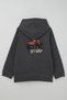 Boy's Sweatshirt with Adventure Themed Off-Road Vehicle Back Print Detail, Ages 4-8, Dark Gray Melange - 2