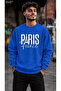 Men's Paris France Printed Crew Neck Casual Regular Fit Sweatshirt
