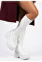 Women's Boots White Skin Stylish