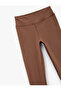 Sports Leggings High Waist Slim Fit with Stitching Detail - 5